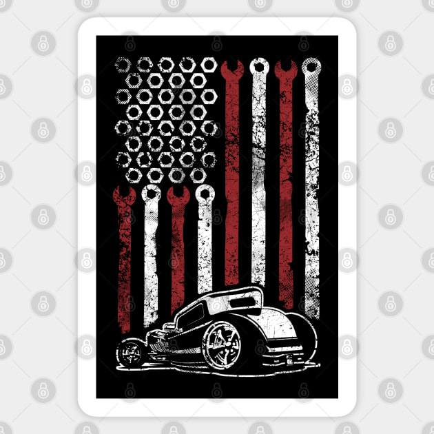 HOT ROD FLAG Sticker by trev4000